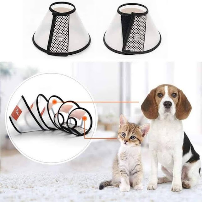 Collar Plastic Elizabeth Circle Pet Protection Cover Wound Healing Medical Anti-Bite Scratching Ring for Cats & Dogs